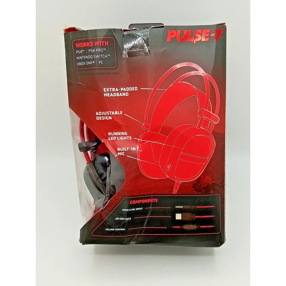 PBX Pulse-7 Elite Gaming Headset with LED Lights